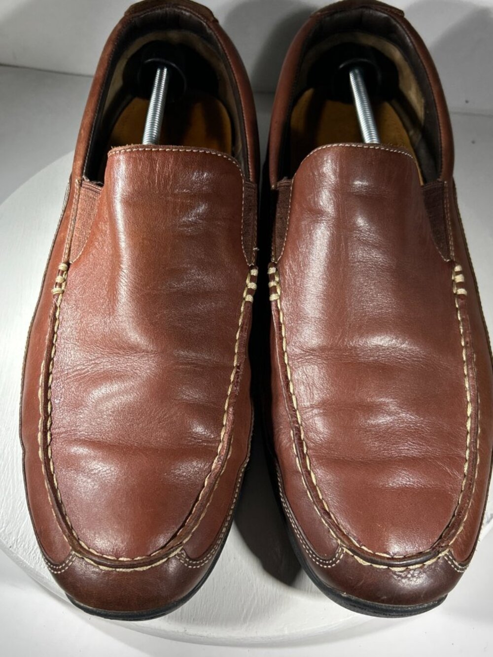 Cole Haan Tucker Venetian Mens Loafers Slip On Leather Shoes Size 15 M Brown CH - Picture 2 of 12